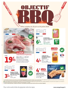 Catalogue Auchan Supermarché de la semaine "OBJECTIF BBQ" avec 2 pages, valide du 30/06/2026 au 11/07/2026 pour Aulnoye-Aymeries et alentours Prospectus Auchan Supermarché de la semaine "OBJECTIF BBQ" avec 2 pages, valide du 30/06/2026 au 11/07/2026 pour Aulnoye-Aymeries et alentours