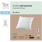 L'oreiller Anti-Acariens - TEX HOME en promo chez Carrefour Market Rillieux-la-Pape à 11,99 €