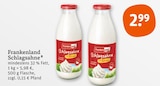 Schlagsahne im tegut Prospekt Schlagsahne von Frankenland im aktuellen tegut Prospekt für 2,99 €