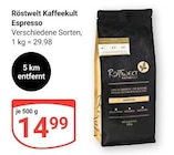 Espresso im Angebot bei GLOBUS in Siegen Espresso Angebote von Röstwelt Kaffeekult bei GLOBUS Siegen für 14,99 €