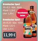 Aktuelle Krombacher Angebote bei Getränke Ellerkamp in Osnabrück Aktuelles Spezi 20 x 0,5 Glas-Kiste Angebot bei Getränke Ellerkamp in Osnabrück ab 11,99 €