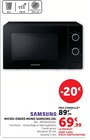 Micro-ondes mono 20L - SAMSUNG - Super U à Lyon Micro-ondes mono 20L - SAMSUNG en promo chez Super U Lyon à 69,99 €