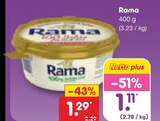 Margarine Angebote von Rama bei Netto Marken-Discount Lutherstadt Wittenberg für 1,11 €