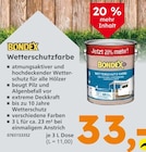 Wetterschutzfarbe von Bondex für 33,00 € bei Globus-Baumarkt im Angebot Wetterschutzfarbe von Bondex im aktuellen Globus-Baumarkt Prospekt