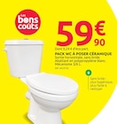 Promo Pack WC à poser céramique à 59,90 € dans le catalogue Mr.Bricolage à Poissy