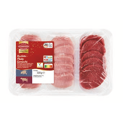 Racletteplatte gemischt