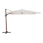 Parasol déporté inclinable carré ouverture manivelle 3 x 3 m GoodHome Corby - GoodHome en promo chez Castorama Besançon à 249,90 €