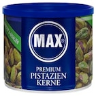 Premium Pistazienkerne von Max für 4,99 € bei REWE im Angebot Premium Pistazienkerne von Max im aktuellen REWE Prospekt