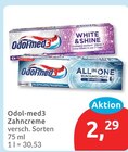 Zahncreme von Odol-med3 für 2,29 € bei budni im Angebot Zahncreme von Odol-med3 im aktuellen budni Prospekt