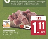 Schweinegulasch bei E center im Prospekt "" für 1,11 €