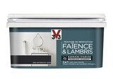 Peinture de rénovation faïence et lambris acrylique satin gris anthracite 2 L - V33 en promo chez Brico Dépôt Épinal à 62,90 €