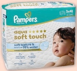 Lingettes Aqua Soft Touch - Pampers - Super U à Mulhouse Lingettes Aqua Soft Touch - Pampers en promo chez Super U Mulhouse à 4,79 €