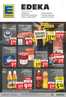 EDEKA Wermelskirchen Prospekt der aktuellen Woche, gültig von 19.01.2026 bis 24.01.2026 Aktueller EDEKA Wermelskirchen Prospekt "Aktuelle Angebote" mit 26 Seiten