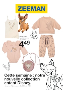 Catalogue Zeeman de la semaine "Cette semaine : notre nouvelle collection enfant Disney" avec 22 pages, valide du 31/01/2026 au 06/02/2026 pour Goussainville et alentours Prospectus Zeeman de la semaine "Cette semaine : notre nouvelle collection enfant Disney" avec 22 pages, valide du 31/01/2026 au 06/02/2026 pour Goussainville et alentours