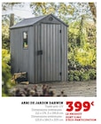 Abri de jardin Darwin - Hyper U à Aix-en-Provence Abri de jardin Darwin en promo chez Hyper U Aix-en-Provence à 399,00 €