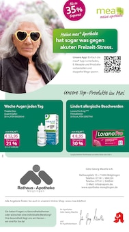 Aktueller mea - meine apotheke Prospekt "Unsere Mai-Angebote" für Möglingen Aktueller mea - meine apotheke Prospekt für Möglingen mit Seiten