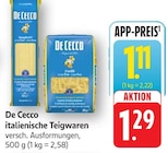 italienische Teigwaren Angebote von De Cecco bei E center Göppingen für 1,11 €