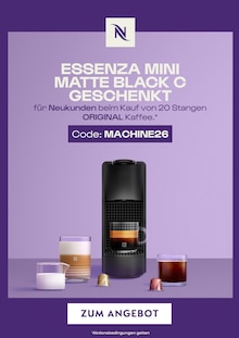 Aktueller Nespresso Boutique Prospekt für Bahlingen (Kaiserstuhl) und Ungebung, Seite zum blättern Nespresso Boutique Prospekt Essenca Mini Matte Black C geschenkt mit Seite in Bahlingen (Kaiserstuhl) und Umgebung