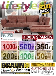 BRAUN Möbel-Center Prospekt: "Großes Maifest", 16 Seiten, 07.05.2025 - 03.06.2025