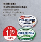 Frischkäsezubereitung Original von Philadelphia im aktuellen V-Markt Prospekt für 1,19 €