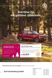 Volkswagen Werkstatt & Auto Prospekt der aktuellen Woche mit 1 Seite, gültig von 01.09.2026 bis 31.12.2026, in Forst und Umgebung Aktueller Volkswagen Werkstatt & Auto Prospekt in Forst und Umgebung, "Herbst im Kopf. Sicherheit im Auto." mit 1 Seite, 01.09.2026 - 31.12.2026