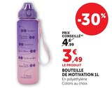 Bouteille de motivation 1L - Super U Bouteille de motivation 1L à 3,49 € dans le catalogue Super U