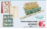Papier cadeau 0,7x3m - U en promo chez Hyper U Colmar à 0,79 €