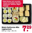 Aktuelle Feinkostlebensmittel Angebote bei E center in Frankfurt (Main) Aktuelles Maki-California-Mix vegetarisch Angebot bei E center in Frankfurt (Main) ab 7,29 €