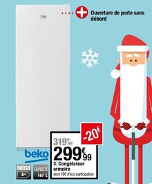 CONGÉLATEUR ARMOIRE RFSE200T2OW - But à Créteil CONGÉLATEUR ARMOIRE RFSE200T2OW en promo chez But Créteil à 299,99 €