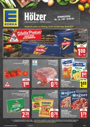 Supermarkt Prospekt von EDEKA in Waldbrunn Aktueller EDEKA Supermärkte Prospekt für Waldbrunn: Wir lieben Lebensmittel! mit 28} Seiten, 23.06.2025 - 28.06.2025