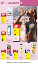 Prix et réduction Eau Aromatisée dans le prospectus Carrefour en cours Offre Eau Aromatisée dans le catalogue Carrefour du moment à la page 41