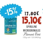 Spiruline Microgranules - Flamant Vert en promo chez Naturalia Spiruline Microgranules - Flamant Vert dans le catalogue Naturalia