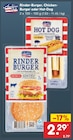 Hot Dog im Netto Marken-Discount Prospekt Rinder-Burger von American Style im aktuellen Netto Marken-Discount Prospekt für 2,29 €