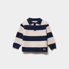 Promo Pull col polo manches longues beige bébé garçon à 9,09 € dans le catalogue La Halle à Bègles