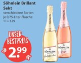 Brillant Sekt Halbtrocken von Söhnlein im aktuellen V-Markt Prospekt für 2,99 €