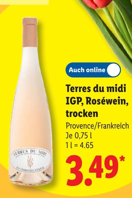 Terres du midi IGP, Roséwein, trocken