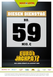 Aktueller Westlotto Baumarkt Prospekt in Herten und Umgebung, "Diesen Dienstag rd. 59 Mio. €" mit 3 Seiten, 28.10.2024 - 29.10.2024