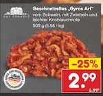 Geschnetzeltes "Gyros Art" bei Netto Marken-Discount im Pulheim Prospekt für 2,99 €