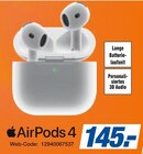 AirPods 4 im Angebot bei expert in Neuss AirPods 4 Angebote von Apple bei expert Neuss für 145,00 €