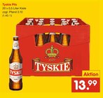 Pils von Tyskie für 13,99 € bei Netto Marken-Discount im Angebot Pils von Tyskie im aktuellen Netto Marken-Discount Prospekt