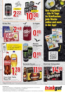 Coca Cola im aktuellen Trinkgut Prospekt (Bad Homburg (Höhe)) Coca Cola im Trinkgut Prospekt "Aktuelle Angebote" mit 8 Seiten (Bad Homburg (Höhe))