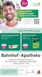 mea - meine apotheke Prospekt für Bad Wörishofen: "Unsere August-Angebote", 4 Seiten, 01.08.2026 - 31.08.2026