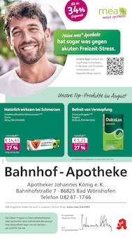mea - meine apotheke Prospekt der KW 33 "Unsere August-Angebote" Aktueller mea - meine apotheke Prospekt "Unsere August-Angebote" Seite 1 von 4 Seiten