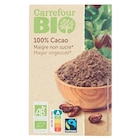 Cacao en poudre 100% - CARREFOUR BIO dans le catalogue Carrefour
