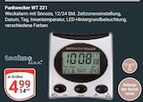 Funkwecker WT 221 im Angebot bei GLOBUS in Erlangen Funkwecker WT 221 Angebote von techno line bei GLOBUS Erlangen für 4,99 €