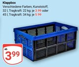 Klappbox im Angebot bei GLOBUS in Hoyerswerda Klappbox Angebote bei GLOBUS Hoyerswerda für 3,99 €