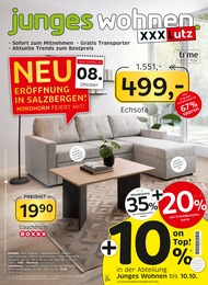 XXXLutz Prospekt für Gronau mit 8 Seiten XXXLutz Prospekt für Gronau: "junges wohnen.", 8 Seiten, 03.10.2026 - 17.10.2026