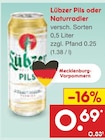 Aktuelle Lübzer Angebote bei Netto Marken-Discount in Rostock Aktuelles Pils Angebot bei Netto Marken-Discount in Rostock ab 0,69 €