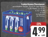 Mineralwasser im Angebot bei E center in Nürnberg Mineralwasser Angebote von Franken Brunnen bei E center Nürnberg für 4,99 €