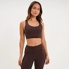 Brassière de sport dos nageur marron foncé femme en promo chez La Halle Brassière de sport dos nageur marron foncé femme dans le catalogue La Halle